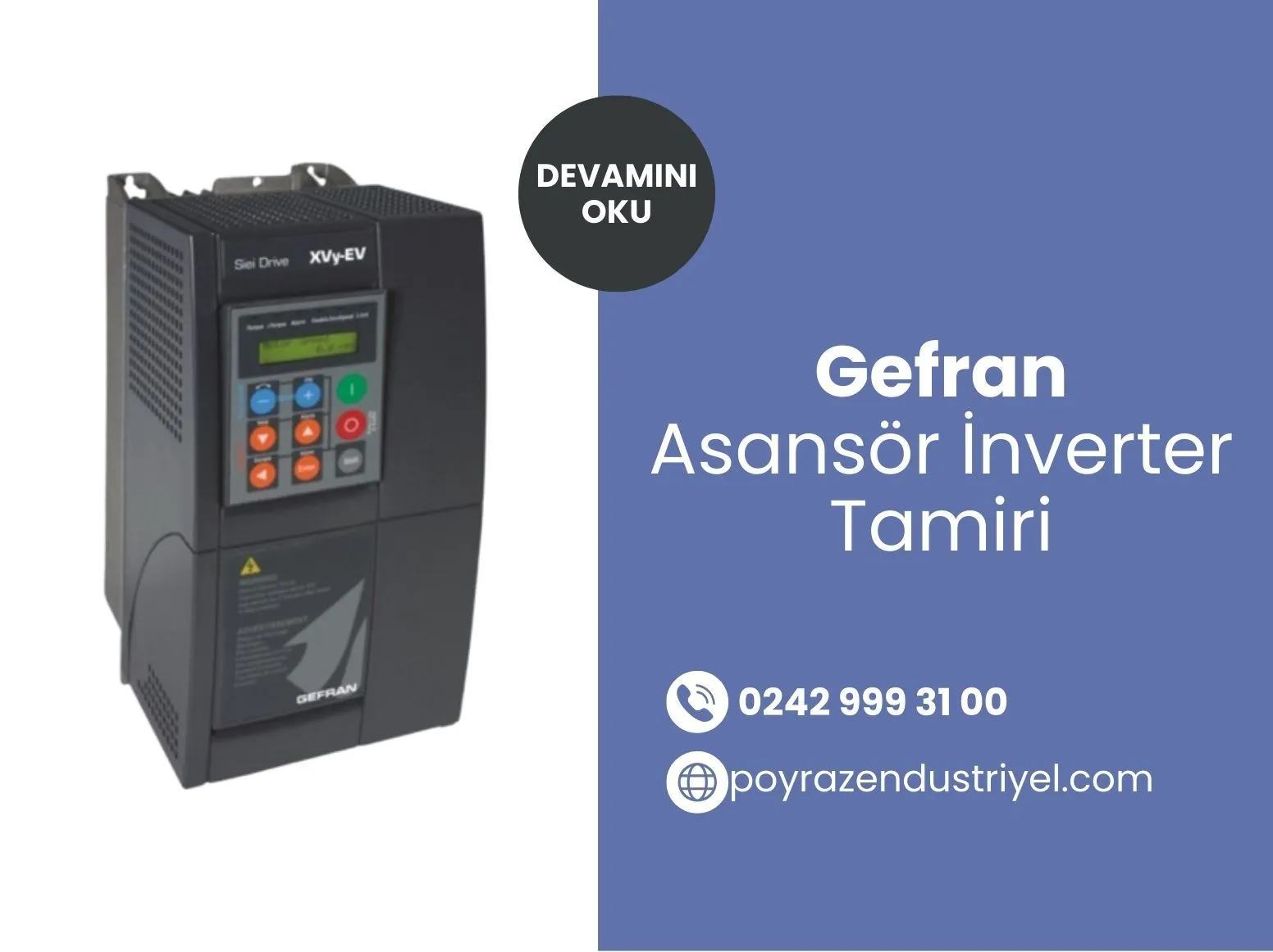 Gefran Asansör İnverter Tamiri
